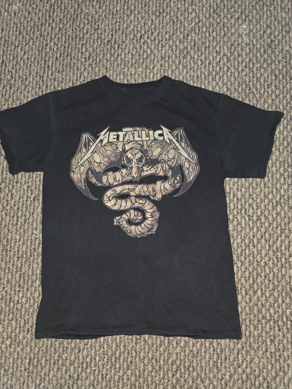 Metallica Black Graphic Band Tee - Black